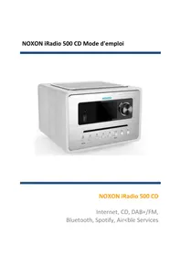 Notice Noxon IRADIO 500 CD Radio