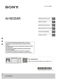 Notice SONY XAVAX5650 Cd-speler/recorder