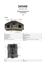 Notice DENVER WCT5001 Appareil photo