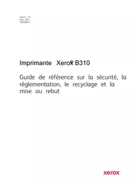 Notice XEROX B310V Imprimante