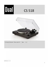 Notice DUAL CS 518 Platine_disque