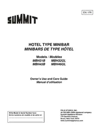 Notice Summit MBH32GL Réfrigérateur