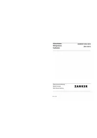 Notice ZANKER ZKK8010 Réfrigérateur