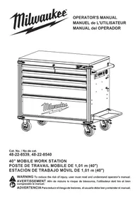 Notice MILWAUKEE 48228539 Meuble de rangement mobile