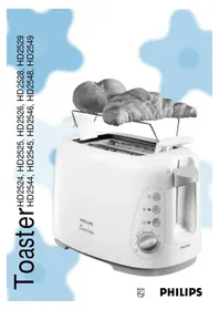 Notice PHILIPS HD2528 Leivänpaahdin