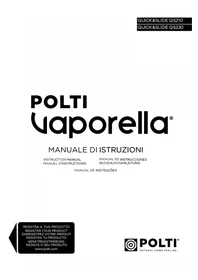 Notice POLTI VAPORELLA QUICK & SLIDE QS210 Fer à repasser