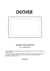 Notice DENVER PFF1160 Cadre photo numérique