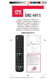 Notice ONE FOR ALL URC4911 Télécommande