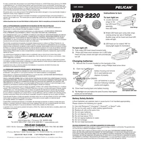 Notice Pelican VB3 2220 Lampe de poche