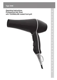 Notice WAHL POWER DRY PD5439 Sèche cheveux