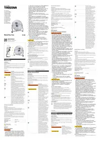 Notice TRISTAR VE5885 Ventilateur