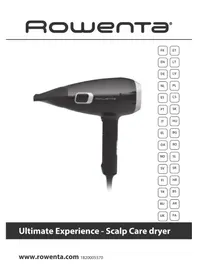 Notice ROWENTA ULTIMATE EXPERIENCE CV9240 Hårtørrer