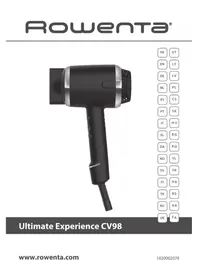Notice ROWENTA ULTIMATE EXPERIENCE CV9820 Haartrockner