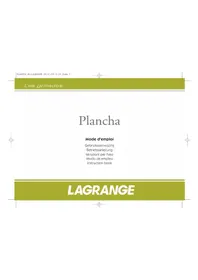 Notice LAGRANGE PLANCHA 229002 Plaque de grill
