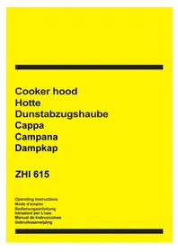 Notice ZANUSSI ZHI615G Cappa da cucina
