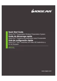 Notice IOGEAR GWHD101KIT Système de présentation sans fil