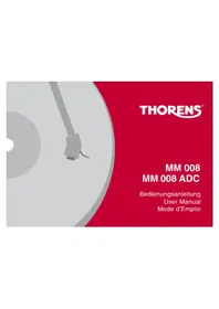 Notice THORENS MM 008 Recepteur