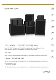 Notice TANNOY VSX 8.2BP Subwoofer