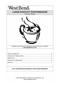 WestBend 13500 - Coffee machine