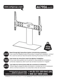 Notice AVF B601BBA Support TV
