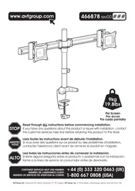 Notice AVF MRC2203A Support d'écran