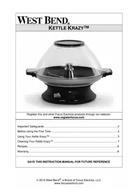 WestBend Kettle Krazy 82386 - Popcorn machine