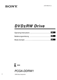 Notice SONY PCGADDRW1 Andere Computerzubehör