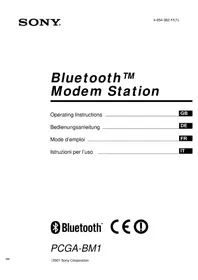 Notice SONY PCGABM1 Altri accessori per computer