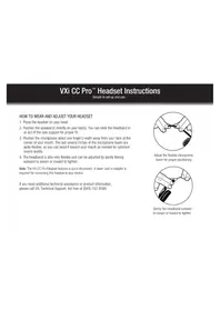 Notice VXi CC PRO 4010V DC Casque