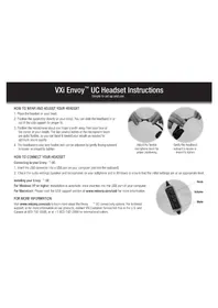 Notice VXi ENVOY UC 3010U Casque