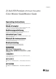 Notice SONY GDM5510 Altri accessori per computer