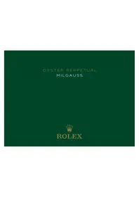 Notice Rolex MILGAUSS Montre