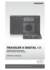 Notice ETON G8 Radio