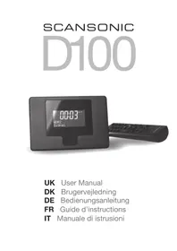 Notice SCANSONIC D100 Radio