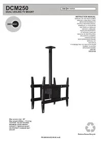 Notice OmniMount DCM250 Support écran plat