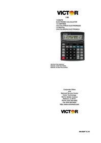 Notice Victor Technology 1190 Calculatrice