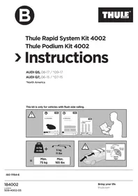 Notice THULE 4002 Accessoire automobile
