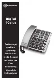Notice Amplicomms BIGTEL 40 PLUS Téléphone