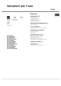 Notice HOTPOINT PZ 750 GH K HA Cuisinière