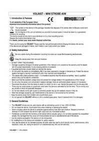 Notice HQ Power VDL45ST Effektmaschine