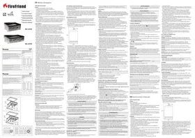 Notice FireFriend BQ6394F Barbecue