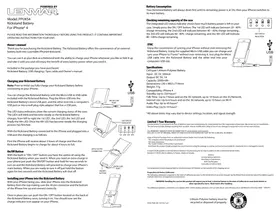 Notice Lenmar KICKSTAND Batterie rechargeable