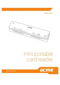 Notice Acme Made CR03 Lecteur de mémoire