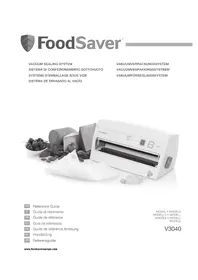 Notice FOODSAVER V3040 Confezionamento sottovuoto