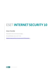 Notice ESET INTERNET SECURITY 2017 Logiciel antivirus