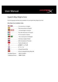 Notice HYPERX ALLOY ORIGINS CORE Clavier