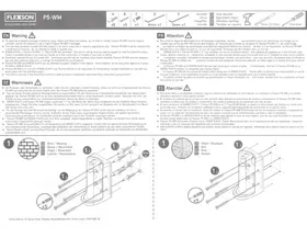 Notice Flexson P5WM Support mural pour enceinte audio