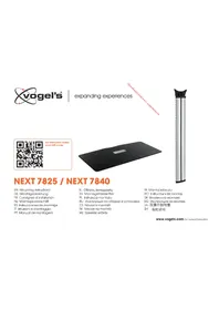 Notice VOGELS NEXT 7825 Support mural pour écran