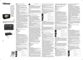 Notice TRISTAR OV3640 Four électrique