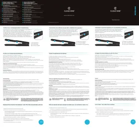 Notice Cloud Nine MICRO IRON Lisseur